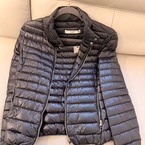 Mango Basics Quilted Black Jacket